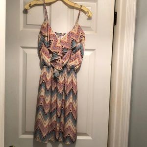 Francesca’s Collection size Medium patterned dress